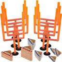 Finger Flick Football Game, Black/Red 2 Pcs