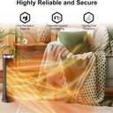 Space Heater for Indoor Use with Remote - 70 Oscillating Tower Electric Heater, 24 Inchs, 12H Timer, 1500W Quiet PTC Ceramic Heating with Thermostat, Fast Safety Heat for Office, Home, Bedroom