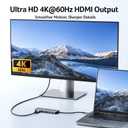 Acer USB C Hub, 5-in-1 USBC to HDMI Adapter with 4K@60Hz, 100W Power Delivery, USB-C 5Gbps & USB-A 3.0 Data Ports, USBC Splitter Docking Station for MacBook Neo/Pro/Air, iPad Pro, iPhone 17 Pro Max