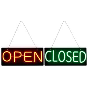 Led Open Signs for Business,Open and Close Double sided Witching,Powered by 5V USB, And Adjustable Bright,Neon Sign for Storefront Window Glass Door Shop Store Florists Bar 15.7'' X 7''