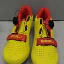 Cycling Shoes, Unisex Delta Cleats Compatible, Indoor Peloton and Outdoor Road Bike Shoes for Men and Women (Yellow, 51 EU)