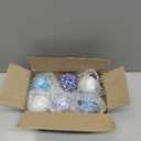 Vesici 6 Pcs Mosaic Sphere Balls Decorative for Bowls, Mosaic Glass Balls Decorative Orbs Table Sphere for Living Room Decor Centerpiece for Vases Dining Table Decor, Diameter 2.4 Inch(Chic Colors)