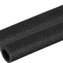 PATIKIL 2 Pcs Pipe Insulation Foam Tube, Heat Preservation Foam Pipe Tubing Covers 3/8" (10mm) ID x 3.3FT x 13/16" OD for Handle Heat Water Pipe Freeze Protection, Black