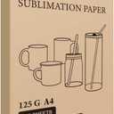 PYD Life Sublimation Heat Transfer Paper 8.2 x 11.5 Inch A4 Size,100 Sheets,for Sublimation Blanks Mugs Tumblers Water Bottles T-shirt Bags Use Sublimation Ink 125 g