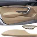 MUTUSAISI Front Left Beige Leather Door Panel Lid Armrest Fit for Honda Accord 2-Door Coupe 2008-2012 Accessories 83571-TE0-A51ZA, Driver Side