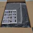 Attelite Hat Organizer for Baseball Caps, set of 6, Stackable Hat Storage Box With Transparent Magnetic Door, Hat Rack, Easy to Assemble Stylish Display(Clear Black)