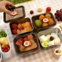 7 Pack 304 Stainless Steel Food Containers with Leakproof Lids, Reusable Metal Storage Containers, Oven/Dishwasher/Freezer Safe