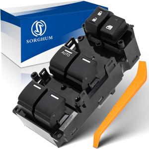 Sorghum Power Window Switch Driver Side - Master Window Switch with Anti-Pinch Function Compatible with 2014-2017 Honda CR-V 24 Pins Replace# 35750-T0A-H11 35750-T0A-A11