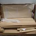 Rattan Shoe Storage Bench with Cushion, 2-Tier Entryway Bench with Adjustable Shelves and 2 Doors, 15" D x 31.5" W x 20" H, Solid Wood Legs, for Hallway, Living Room, Bedroom, Natural Oak