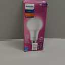 PHILIPS LED 150-100-50W A21 1-Pack 3-Way Soft White (2700K) 2150-1600-620 Lumen (18.5-13-6W = 150-100-50W) Frosted Flicker-Free Light Bulb