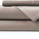 Hotel Sheets Direct 3 Piece Bed Sheet Set Twin XL Size, 100% Viscose Derived from Bamboo Sheets Set with 1 Pillowcase, Cooling & Breathable Luxury Bedding, Moisture-Wicking & Silky Soft Texture, Sand