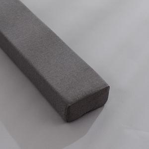 Custom Size Bed Mattress Filler, Soft Bed Bridge Wall Gap Filler, Thick Personalised Headboard Pillow Armrest Support Pillow for Bed Sofa, 62x8x4", Dark Grey