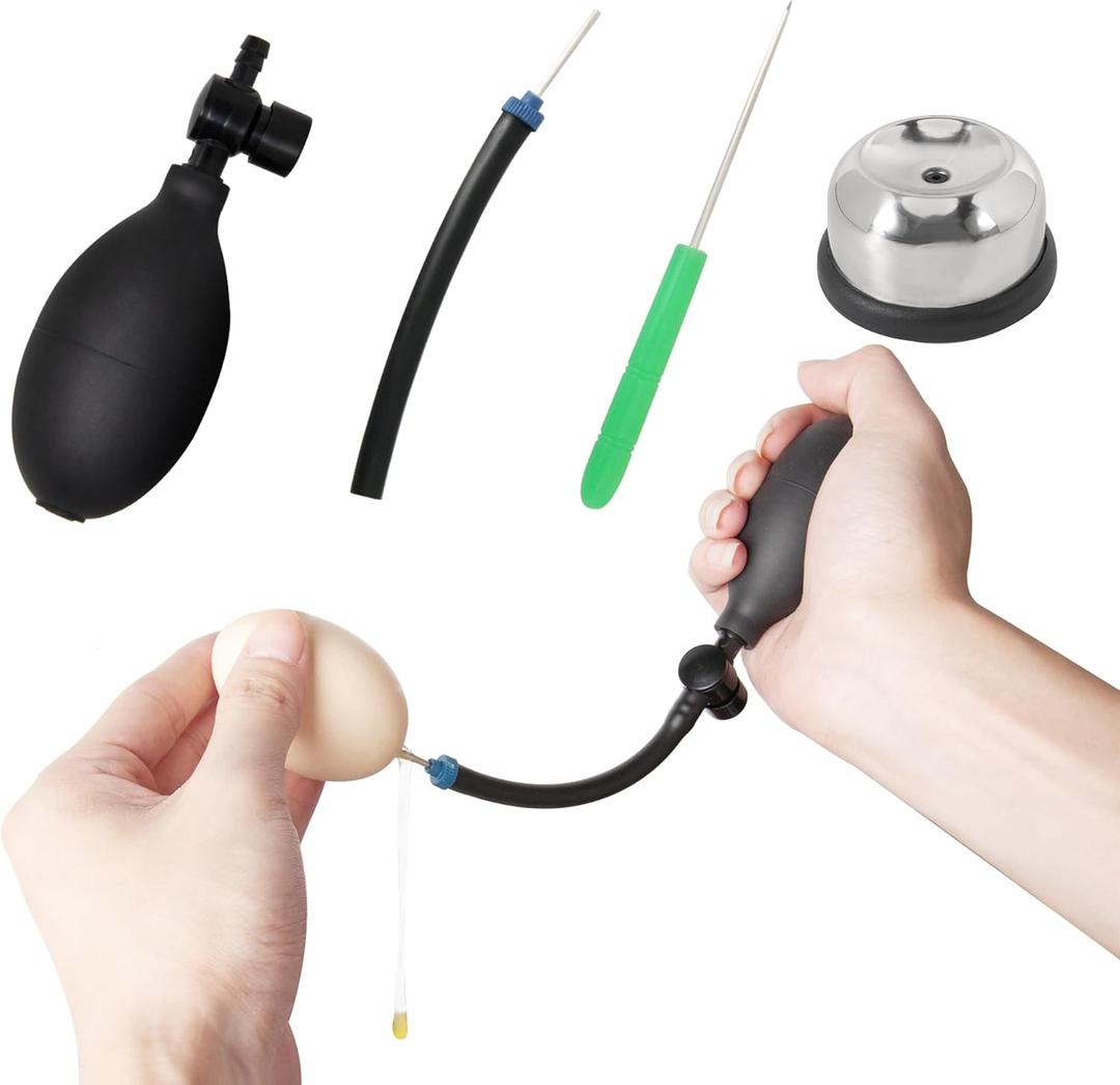 Egg Blowing Pump Kit, Eggs Shells Empty Tools for Easter Eggshell Empty Maker Drawing Home Decoration Easter Crafts