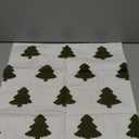 Christmas Pillow Covers 18 x 18 Inch Embroidery Green Trees Decorative Throw Pillow Covers Xmas Winter Holiday Decor for Sofa Couch Bed Living Room Beige