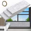 Flamorrow Insulated Foam Panels for Portable AC Window Seal Kit, Sturdy & Thick Air Conditioner Insulating Panel, Adjustable AC Window Seal Panels for Seal Heat, Fill Gap, Reduce Noise, 3 Pack
