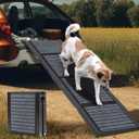 Dog Ramp for Car, 67" Folding Portable Dog Car Ramp with Non-Slip Rug for Small to Large Dogs up to 200 LBS Easy Access to Cars, SUVs & Trucks
