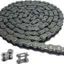 AZSSMUK #35 Roller Chain - 5 Feet Carbon Steel Material with 2 Connecting Links Industrial Chain - 160 Links