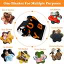 Boo Basket Stuffers for Women Adults, Boo Basket Ideas, Halloween Throw Blanket for Women Men, Gothic Horror Scream Blanket, Ghosts Reading Books Blankets, Fall Blankets for Couch Bed 50"X60"