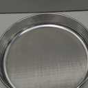 Lab Sieve Pan with Lid, Chromium-Plated Steel Test Sieves Pan, Economy Standard Analysis Sample Test Sieves for Industrial Laboratory Homes, 12Inch/30cm Diameter 2.75in/7cm Height