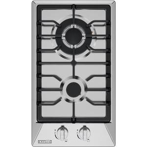 Empava 12 Inch Built-In Gas Cooktop with 2 Sealed SABAF Burners, Stainless Steel Surface, Dishwasher Safe Cast Iron Grates, NG/LPG Convertible