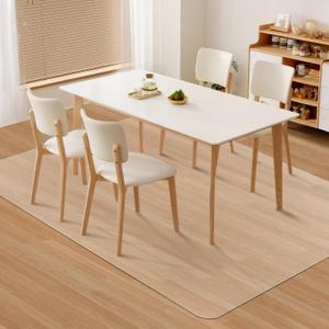 Kuyal Clear Chair Mat, Hard Floor Use, 4.75'7' Transparent Office Home Floor Protector mat Chairmats (57" X 84" Rectangle)