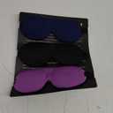 LKY DIGITAL Sleep Mask for Side Sleeper 3 Pack, Blackout 3D Eye Mask for Sleeping, Night Blindfold for Men Women (Black & Blue & Purple)