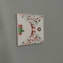 Nativity Christmas Decorations, 3.5 Inch Ceramic Religious Christmas Ornament, Christmas Tree Ornaments, Christian Gifts for Kids, Religious Gifts for Women, Xmas Gifts for Mom, Merry (Birth of Jesus)