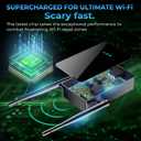 2026 WiFi Extender Signal Booster, New Gen Internet Booster for Home, 4X Faster, Covers up to 10,000 sq.ft, Wi-Fi Repeater with Ethernet Port, Wireless Long Range Amplifier, Easy Setup (Black)