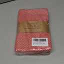 TWINY Threads 4-Pack Cotton Kitchen Towels, 18x28 Inches, Soft & Absorbent Dish Cloths Set with Hanging Loop, Quick-Dry, Reusable and Washable Washcloths for Cooking, Baking & Cleaning Tasks, Red