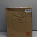 JOYBOS Bathroom Trash Can with Lid, 3.8 Gallon Slim Garbage Can, Small Plastic Trash Bin, Narrow Motion Sensor Trash Can for Bedroom, Rv, Office White