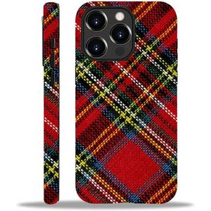DAIZAG Case Compatible with iPhone 15 Pro Max,Durable Shock Protection Cover for Girl Women,Christmas Tartan Plaid