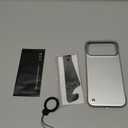 Magnetic Ultra Thin Frosted Designed for iPhone 17 Pro Max Frameless Case 6.9 inch [Compatible with MagSafe] Slim Minimalist Lightweight Matte Hard Cover Protective Borderless Case- Silvery