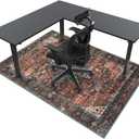 Anidaroel 46"x72" Large Chair Mat for Hardwood Floor/Tile Floor, Desk Chair Mat for Hard Floors, Under Desk Rug Protector for Rolling Chair, Low Pile Carpet Floor Mat for Home Office
