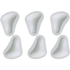 Pedag T-Form | German Made | Metatarsal Foot Pads for Pain Relief | Anatomically Correct | Vegetable Tan Leather | Self Adhesive | White | Size Large, Fits US W11-13 /US M 8-10 | 3 Pairs