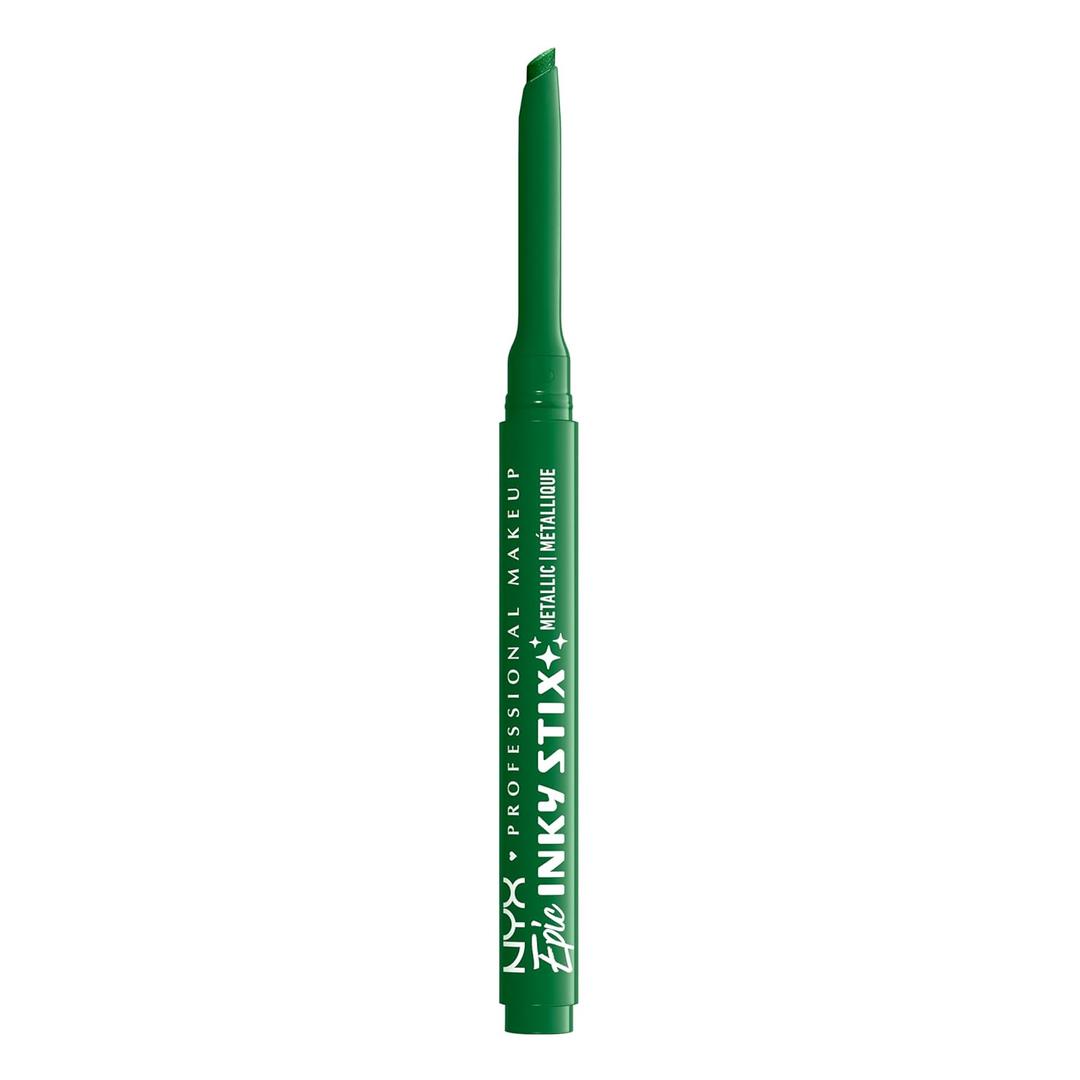 NYX PROFESSIONAL MAKEUP Epic Inky Stix Eyeliner, Mechanical Cream Gel Eyeliner, Waterproof Formula With Up To 24HR Wear - 14 Electric Emerald (Metallic Rich Green)