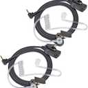 Radio Earpiece Headset for Motorola Talkabout T800 T600 T460, Walkie Talkie Earpiece with Mic and Clear Acoustic Coil Tube Compatible with Talkabout T200 T400 T500 T465 T260, Pack of 2
