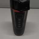 Car Electric Kettle for Travel : FVPE 12V/24V Small Electric Water Kettle, Multi-Temp Control 400 mL Portable Car Water Boiler for Brewing Coffee Tea,LCD Display 304 Stainless Steel Truck Heating Cup (Black)