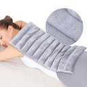 REVIX Extra Large Microwave Heating Pad for Back with Moist Heat, Microwavable Heated Wrap for Full Back, Stomach, Shoulder and Neck,Leg, Support Cold Therapy