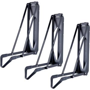 Pivot Bike Storage Rack by Delta Cycle - Bike Rack Garage Wall Mount Swivels to Save Space - No Lifting Required Vertical Bike Rack - Indoor Bike Storage Wall Hanger Holds Up to 100 lbs, 3-pack Black Pivot Bike Rack