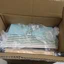 Rolling Cart with 8 Drawers, Storage Drawers Cart with Wooden Tabletop and Lockable Wheels, Craft Storage for Living Room, Office, Classroom, Craft Room, Bedroom (Green)