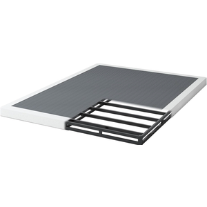 NHODIR 8 Inch Full Size Box Spring Metal Bed Base with Cover | Noise Free Heavy Duty Mattress Foundation, Easy Assembly