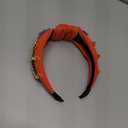 Yusier Baroque Rhinestone Crystal Embroidered Headbands for Women - Exquisite Hair Accessories with Hair Hoop in Variety of Colors (Orange)