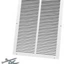 14"W x 20"H [Duct Opening Size] Steel Return Air Grille, Air Return Vent Cover for Ceiling and Sidewall - HVAC Air Vent Covers - [Outer Dimensions: 15.75"W x 21.75"H]