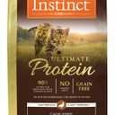 Instinct Ultimate Protein, Natural Dry Cat Food, Grain Free Recipe - Cage Free Duck, 4 lb. Bag (EXP 08/12/26)