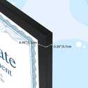 CRUGLA 8.5x11 Picture Frame Set of 10, Photo Frames 8.5 by 11 for Certificate Diploma Document Degree, for Wall or Tabletop Display, Black
