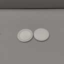 2 Pieces Reusable Mug Lids for Ceramic Mugs, 11 Ounce White Ceramic Cup Lid, Drink Cover for Outdoors, Cup Cover to Keep Warm, Fits Mug with Outside Diameter 3.25 Inch, Best for Hot and Cold Beverage