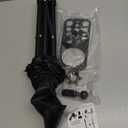 50 Inch Metal Wig Stand, Adjustable Wig Head Stand, Mannequin Head Stand for Cosmetology Hairdressing, Wig Stand Tripod with Tool Tray (Black, Mannequin Head Not Included)