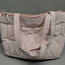 Puffy Tote Bag for Women, Lightweight Work Tote Handbag | 20L for 15.6" Laptop/ 18L for 15.6" Laptop, Quilted Shoulder Bag for Travel College Gym Daily
