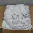 Mattress Topper King for Back Pain, Extra Thick Mattress Pad Cover, Plush Pillow Top, Deep Elastic Pocket, White