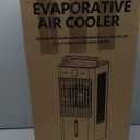 Swamp Cooler, 3-IN-1 Evaporative Air Cooler with Display & Remote, Windowless Portable Air Conditioners with Ice Cooling, 12H Timer, 6 Speeds, 60 Oscillation, Air Cooler Fan for Home Office
